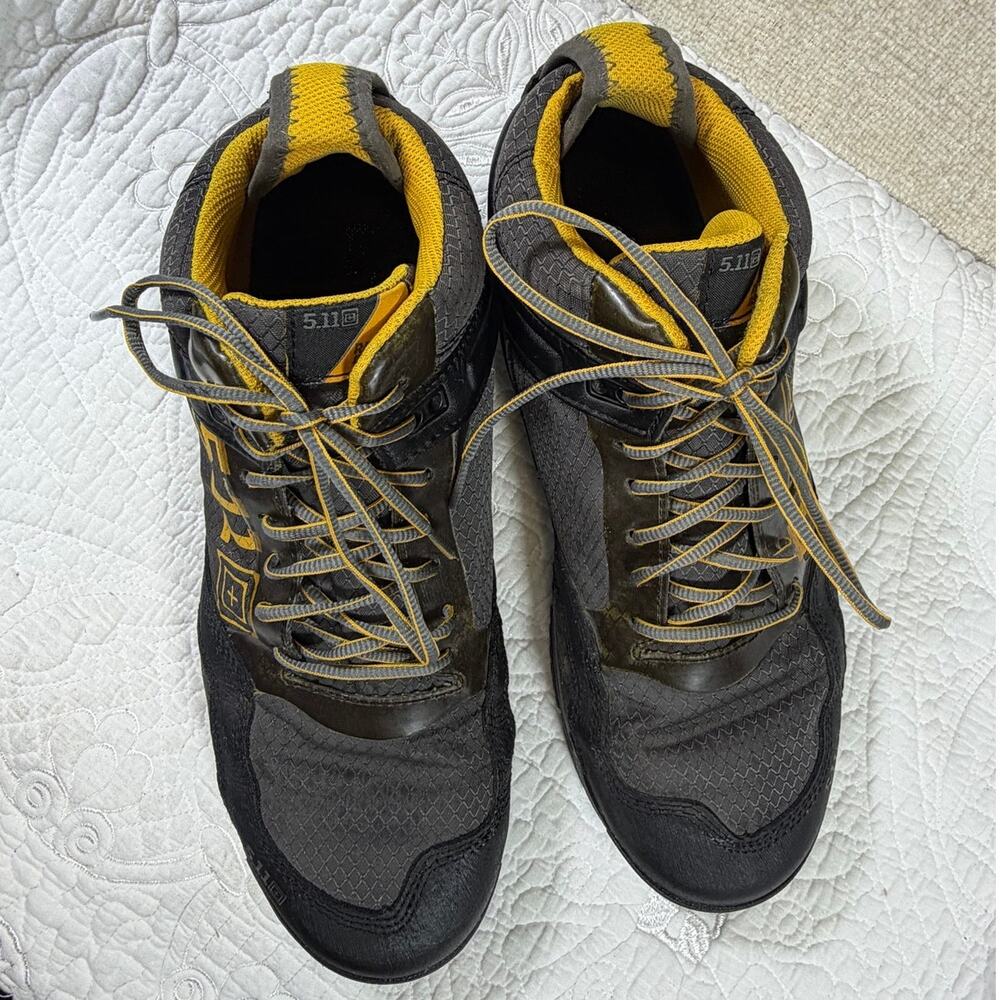 5.11 Tactical Men's Gray 12 Range Master High Top Tactical Outdoor Hiking Shoes - Picture 6 of 11